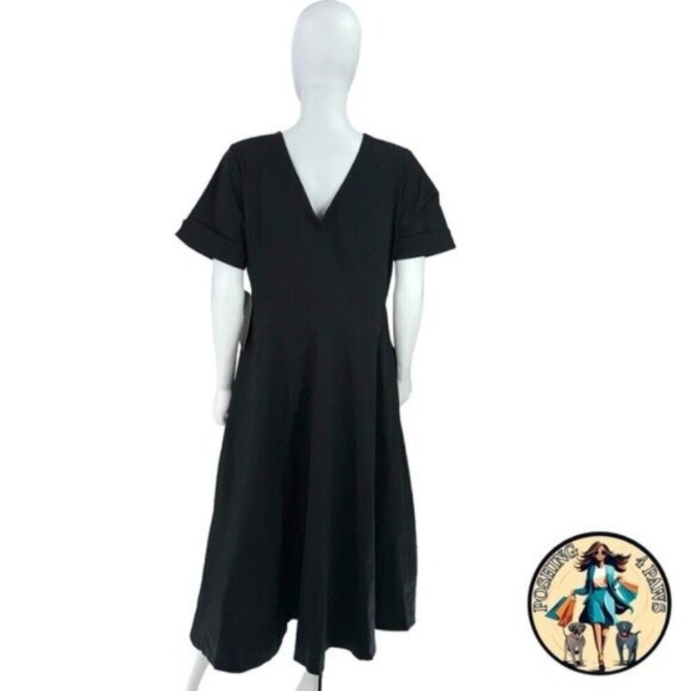Tuckernuck Black V‑Neck Button Front Maxi Dress - Picture 11 of 15